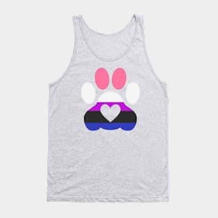 Pride Paw: Genderfluid Pride Tank Top